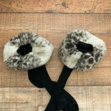 No Brand Grey Animal Print Boot Socks