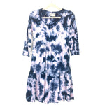 Saturday Sunday By Anthropologie Blue/Light Purple Tie Dye Dress- Size XS