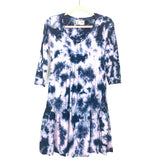 Saturday Sunday By Anthropologie Blue/Light Purple Tie Dye Dress- Size XS