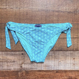 Vilebrequin Turquoise Anchor Print Side Tie Bikini Bottoms- Size S (we have matching top)