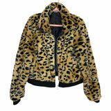 No Boundaries Animal Print Zip Up Jacket- Size XL (15-17)