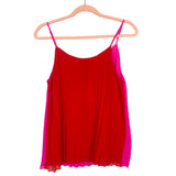 Skies are Blue Pink and Red Pleated Top NWT- Size XS (sold out online)