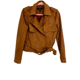 Forever 21 Camel Suede Like Belted Jacket- Size S
