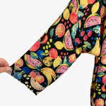 Show Me Your Mumu Black Fruit Print Button Up Cover-Up NWT- Size XXL