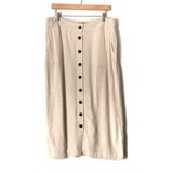 ASOS Button Down Front Midi Skirt- Size 12