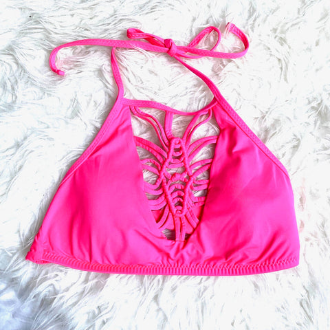 Becca Hot Pink Bikini Top- Size M (TOP ONLY)