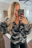 No Brand (Southern Made) Camo Faux Fur Hooded Pullover- Size S (sold out online)