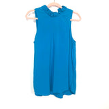 Gibson Look Bright Blue Back Neck Tie Halter Top- Size XXS (See Notes)