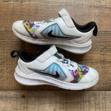 Nike White/Pink Floral Tennis Shoes- Size 10C