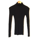 Express Black Ribbed Turtleneck- Size XS