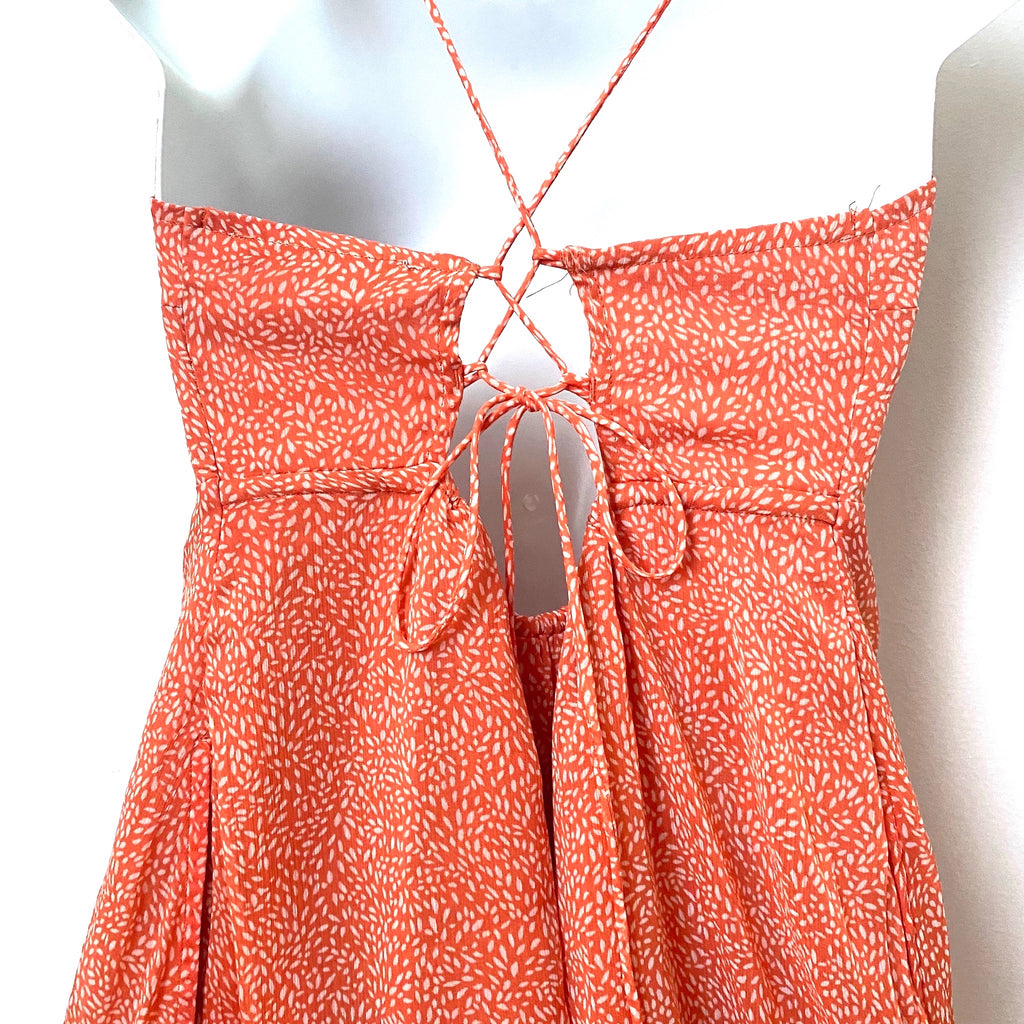 Abercrombie & Fitch Orange Corset Tie Back Dress NWT- Size M – The Saved Collection Abercrombie & Fitch Orange Corset Tie Back Dress NWT- Size M – The Saved Collection