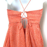 Abercrombie & Fitch Orange Corset Tie Back Dress NWT- Size M