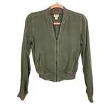 Mossimo Supply Co. Green Zipper Front Jacket- Size XS