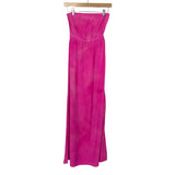 Twelfth Street By Cynthia Vincent Pink Silk Tie-Dye Strapless Dress- Size ~4 (see notes)