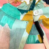THML Colorful Ruffle High Neck Collar NWT- Size XS (see notes)
