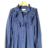Kristinit Navy Ruffle Dot Dress- Size S