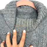 Lands' End Grey Wool Blend Sweater- Size L (see notes)