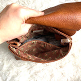 Moda Luxe Genuine Suede and Faux Leather Backpack (like new condition. Sold out online)