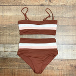 L*Space Brown Reversible Bikini Top- Size M (we have matching bottoms)