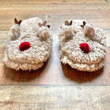 No Brand Brown Rudolph Slippers- Size ~7 (see notes)