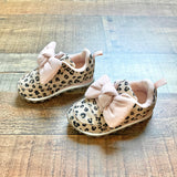 H&M Leopard Print Faux Suede with Bow Sneakers- Size 4-5 (sold out online)