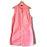 J. Crew Pink Button Up Belted Dress- Size XL