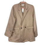 The Drop Beige Double Breasted Silky Blazer NWT- Size XL