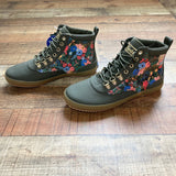 Rifle Paper Co. Keds Olive Green Wild Flower Scout Rain Boots NWT- Size 7 (sold out online)