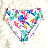 Fig Leaves Floral High Waisted Bikini Bottoms- Size 20 (BOTTOMS ONLY)