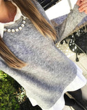 No Brand Grey Sweater Dress- Size M