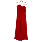 Do+Be Red Strapless Ruffle Jumpsuit- Size S
