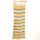 Line and Dot Open Knit Front Slit Skirt- Size M (we have matching top, sold out online)