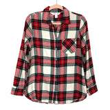 Old Navy Red/Green/White Plaid Button Up Flannel- Size S (sold out online)