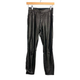 Spanx Black Faux Leather Jeggings- Size XS Petite (Inseam 23")