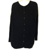 Caslon Black Sweater with Button Up Back Detail- Size L