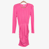 Sundry by Anthropologie Pink Ruched Side Dress NWT- Size 0 (see notes, sold out online)