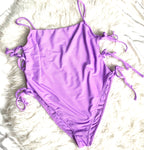 ASOS Purple Side Ties One Piece- Size 12 (sold out online)