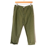 Aerie Olive Cropped Pants- Size 4 (Inseam 22")
