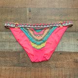 Victoria's Secret Pinked Patterned Swim Bottoms- Size M (We Have Matching Top!)