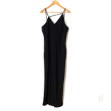Maggy London Black V Neck Strappy Back Jumpsuit- Size 14