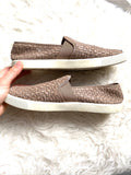 Vince. Weaved Nappa Leather Slip On Shoes- Size 10 (see notes)