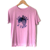 J Crew Pink Graphic Tee “ Sul Mare A Capri”- Size XS