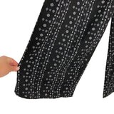 No Brand Black with Arrow Pattern Jumpsuit- Size S