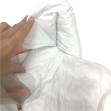 Time & Tru White Puffer Detachable Hood Jacket- Size S (sold out online)