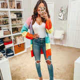 Debut (Pink Lily) Pastel Striped Cardigan NWT- Size M