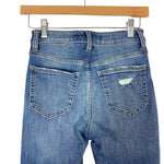 Eunina Medium Wash Ripped Knee Distressed Jeans- Size 0 (Inseam 25.5”)