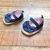 Gerber Denim Bow Espadrilles- Size 3-6M