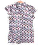 THML Red, White, and Blue Printed Top NWT- Size XS