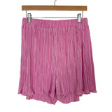 No Brand Pink Satin Pleated Lounge Set- Size XL (sold as a set)