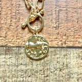 Caitlin M. Covington x Pink Lily Tiger Charm Necklace NWT